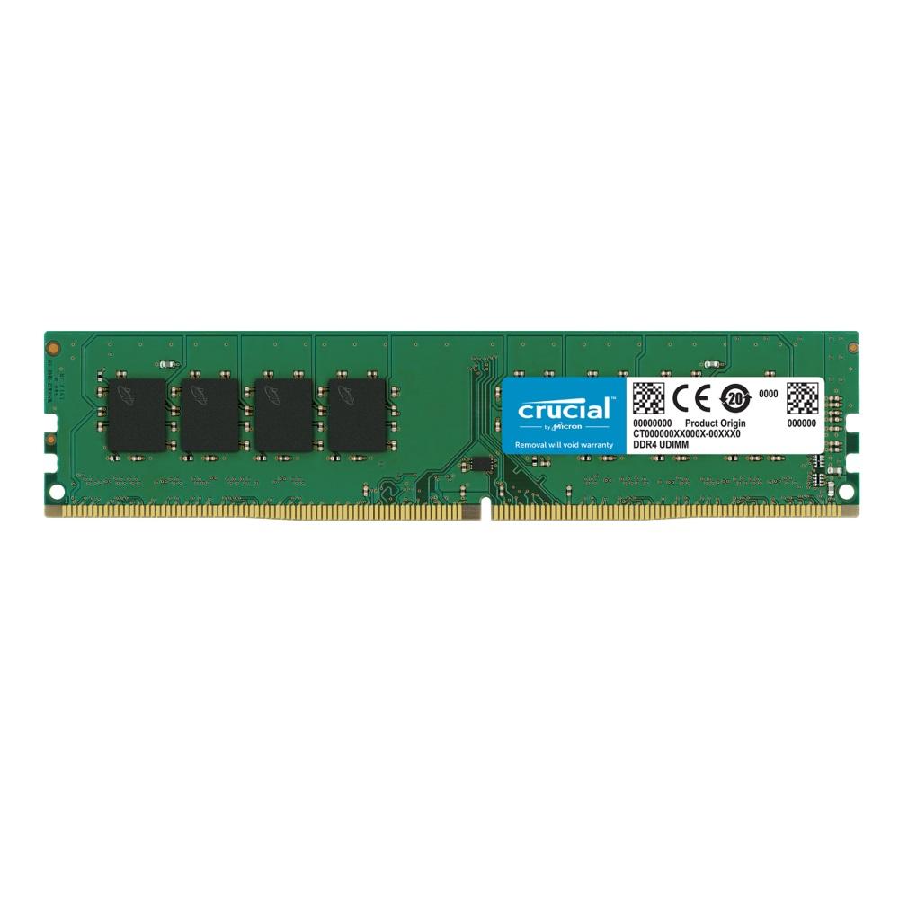 رم کامپیوتر کروشیال تک کاناله مدل CRUCIAL 16GB DDR4 3200MH UDIMM نمای ۲