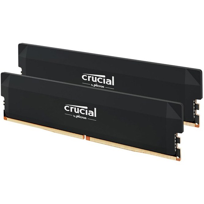 رم کامپیوتر کروشیال تک کاناله مدل CRUCIAL 32GB DDR5 6000MH UDIMM نمای ۲